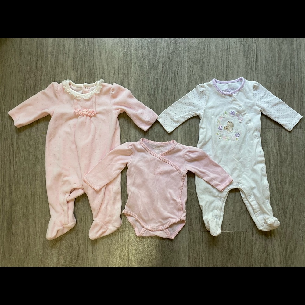 Mayoral Baby Girl Newborn Size 1-2M Clothes Set